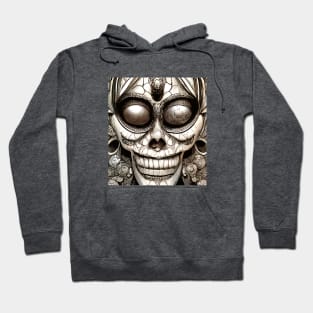 Black And White Sugar Skull 2 Muerto Hoodie